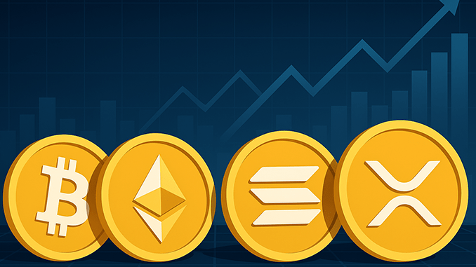 bitcoin-stijgt-ethereum-in-turbomodus-ook-solana-en-xrp-nemen-toe